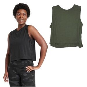 ❤️ 🆕 ALL IN MOTION Women's Cropped Active Tank Top Size XXL